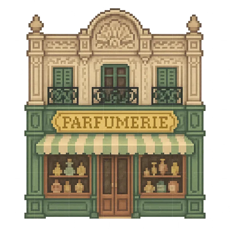 Belle Epoque Pixel Art Storefronts