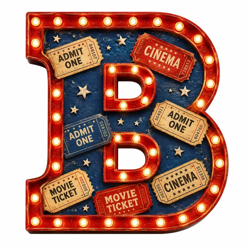 Vintage Marquee Alphabet Clipart