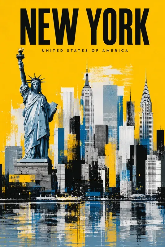 Modern City Skyline Posters