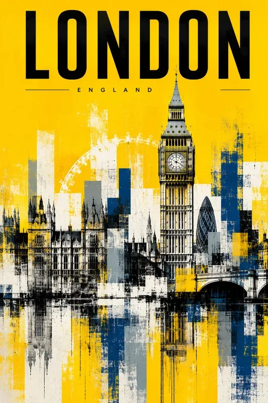 Modern City Skyline Posters