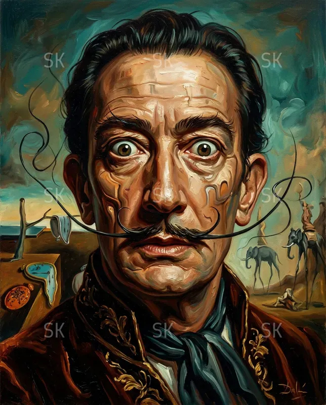 Famous People Caricature Oil Paintings