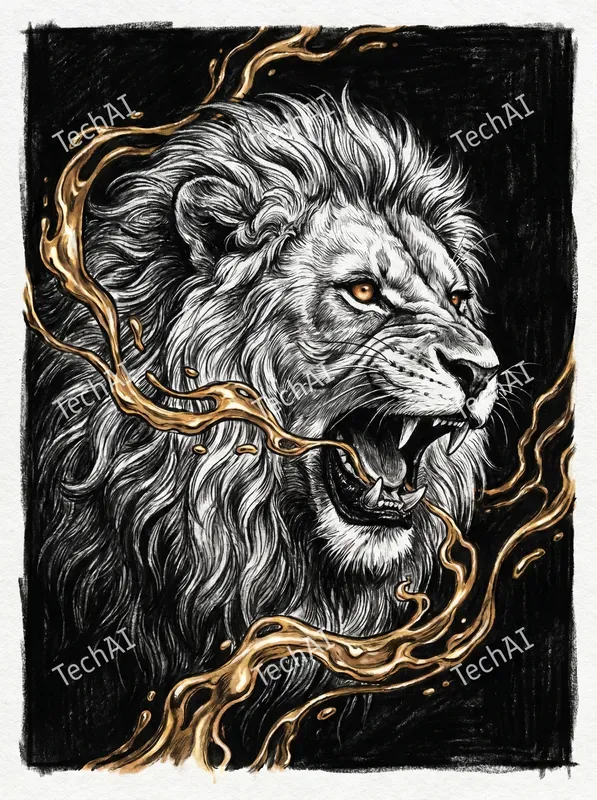 Gilded Monochrome Animal Noirs