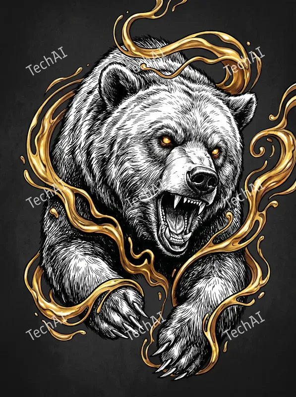 Gilded Monochrome Animal Noirs