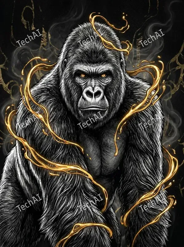 Gilded Monochrome Animal Noirs