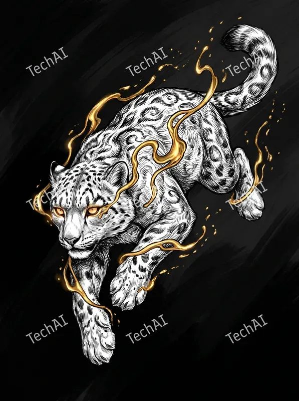 Gilded Monochrome Animal Noirs