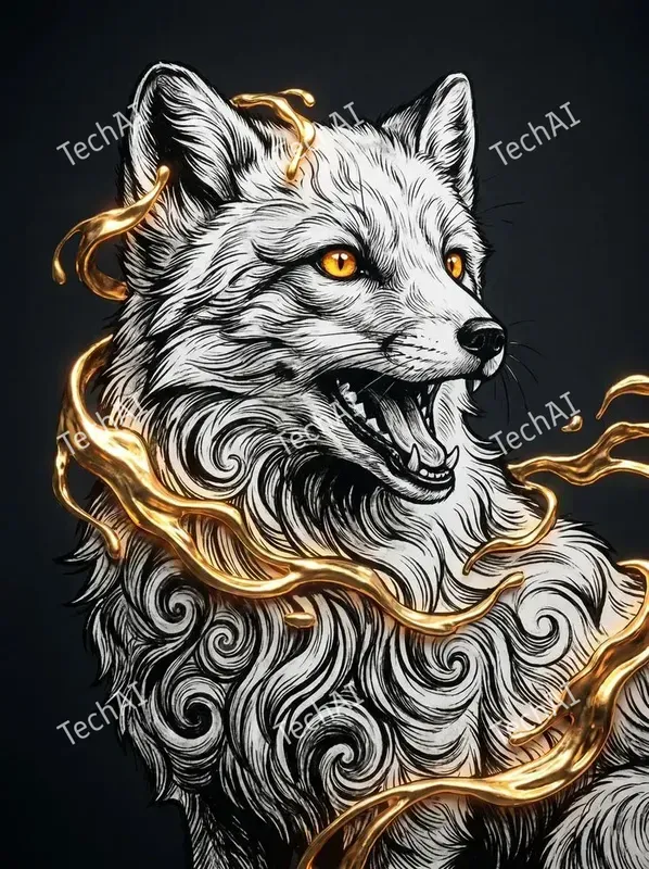 Gilded Monochrome Animal Noirs