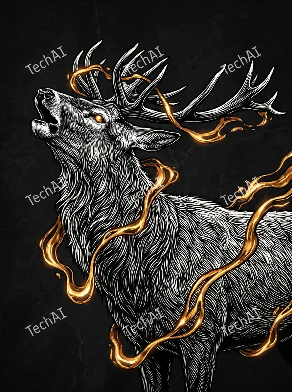 Gilded Monochrome Animal Noirs
