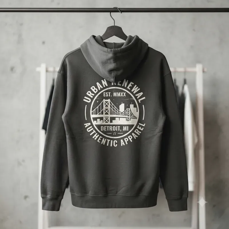 Hoodie Back Graphic Mockup Systems