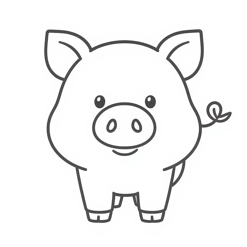 Farm Animals Coloring Pages For Toddlers