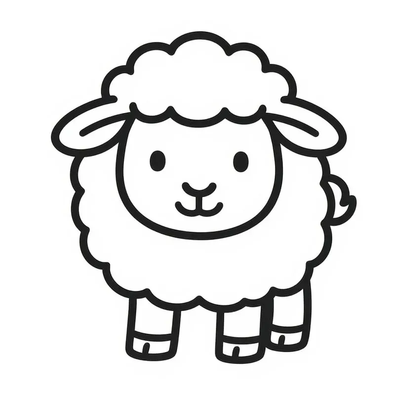 Farm Animals Coloring Pages For Toddlers