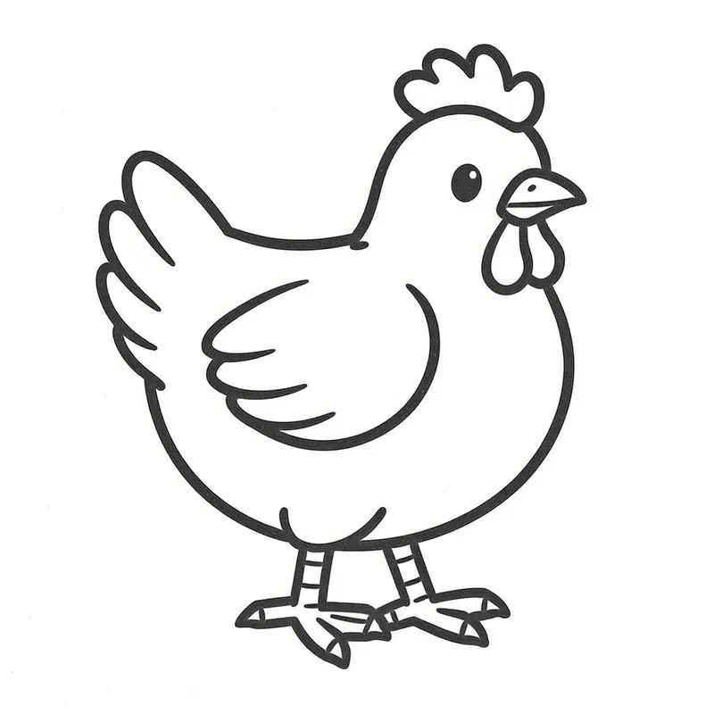 Farm Animals Coloring Pages For Toddlers