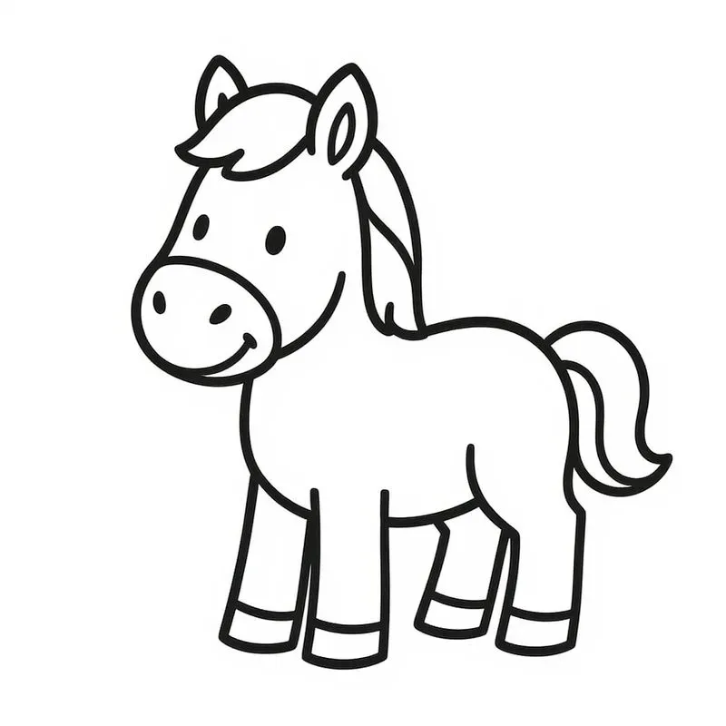 Farm Animals Coloring Pages For Toddlers