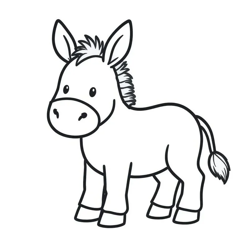 Farm Animals Coloring Pages For Toddlers