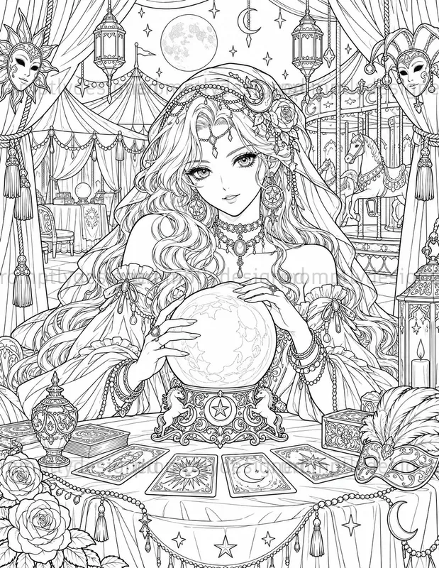 Anime Circus Coloring Pages
