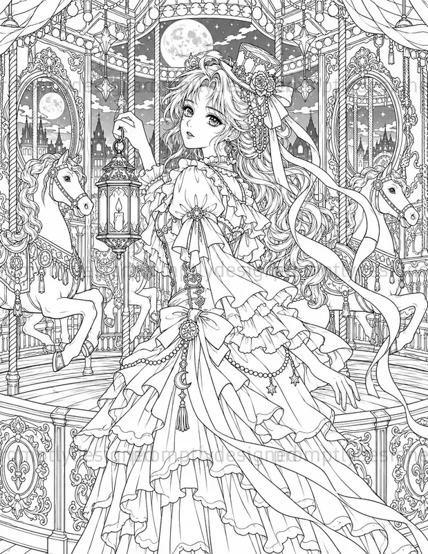 Anime Circus Coloring Pages