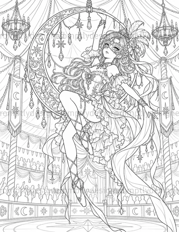 Anime Circus Coloring Pages