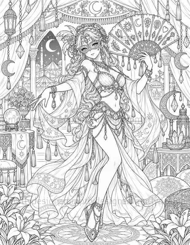Anime Circus Coloring Pages