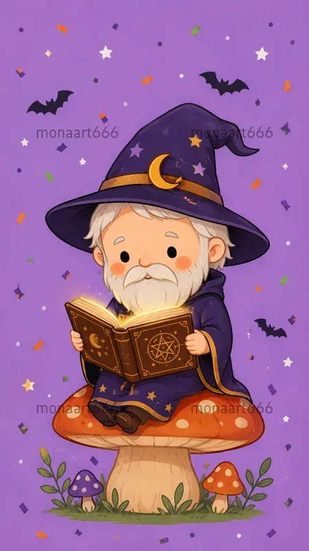 Clean Halloween Storybook Caricatures
