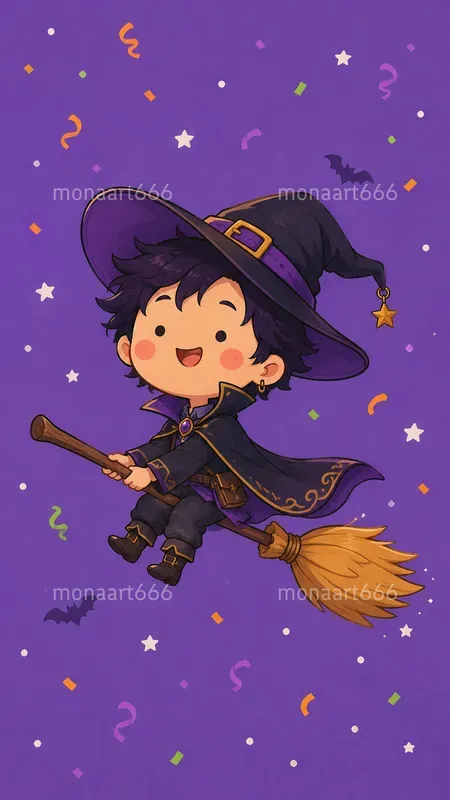 Clean Halloween Storybook Caricatures