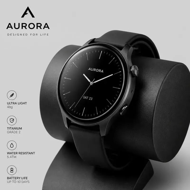 Minimalist Smartwatch Device Mockups