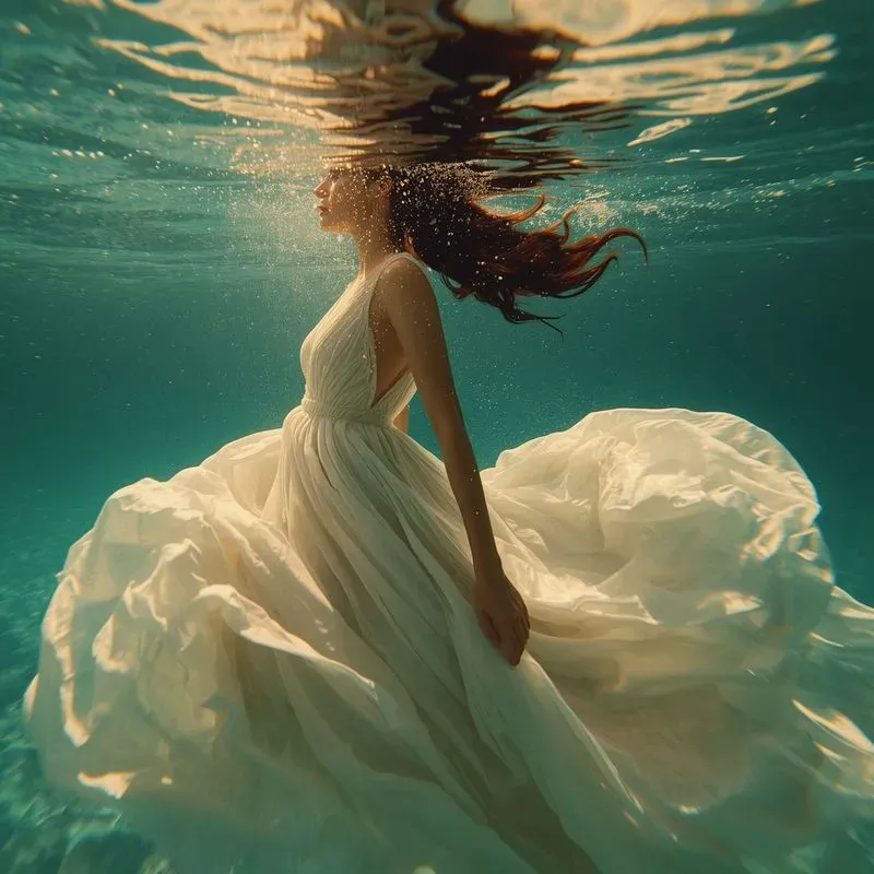 Underwater Fashion Editorial Photos