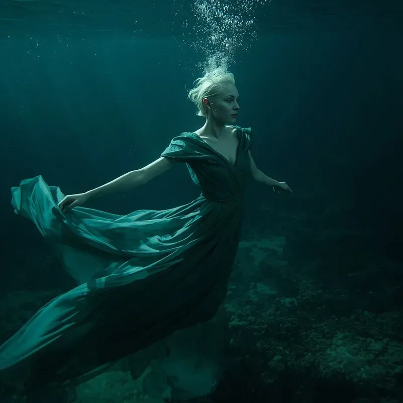 Underwater Fashion Editorial Photos