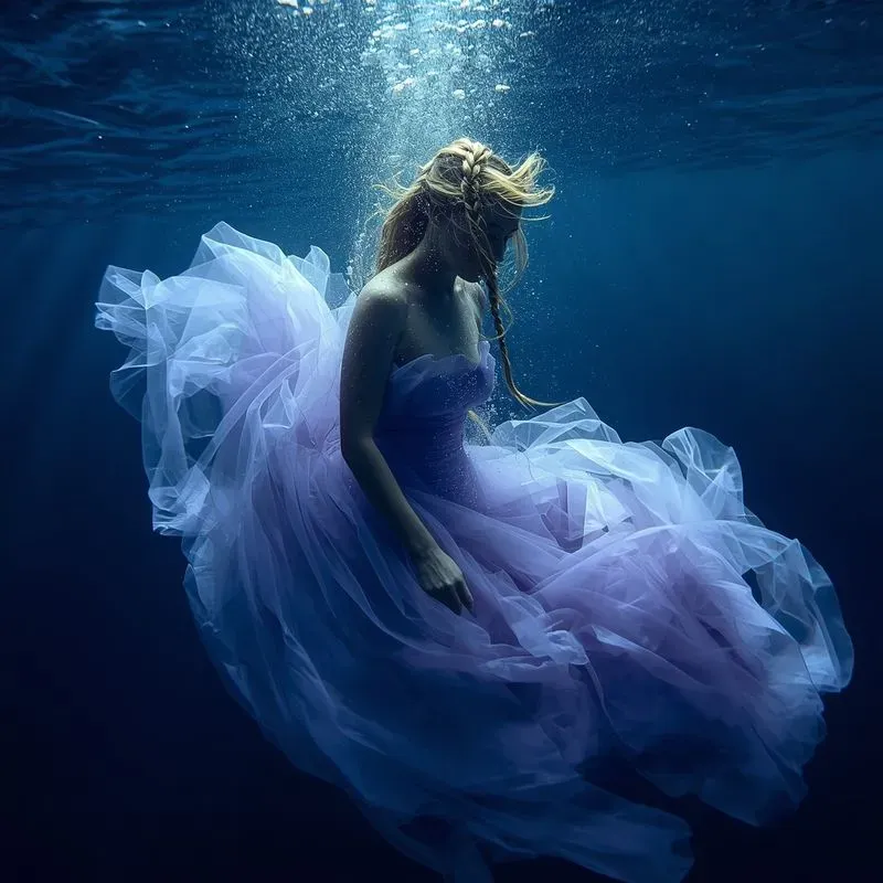 Underwater Fashion Editorial Photos