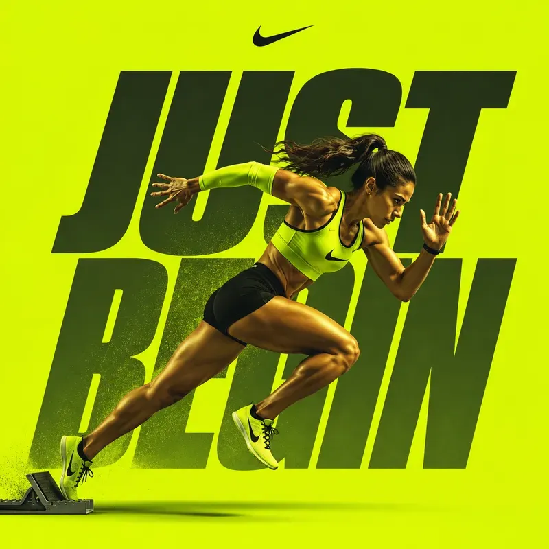 Dynamic Sports Typography Posters