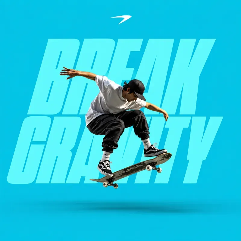 Dynamic Sports Typography Posters