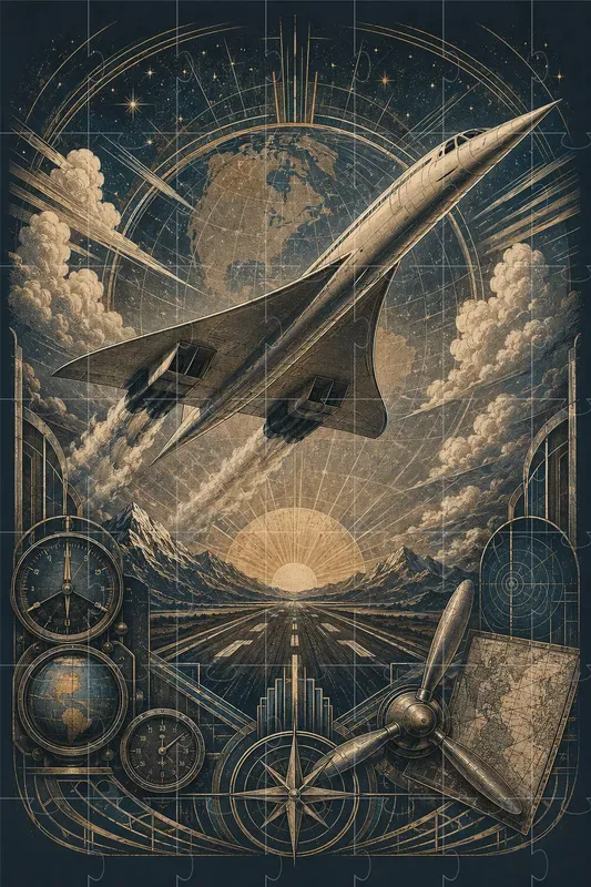 Vintage Aviation Apparel Design Engines
