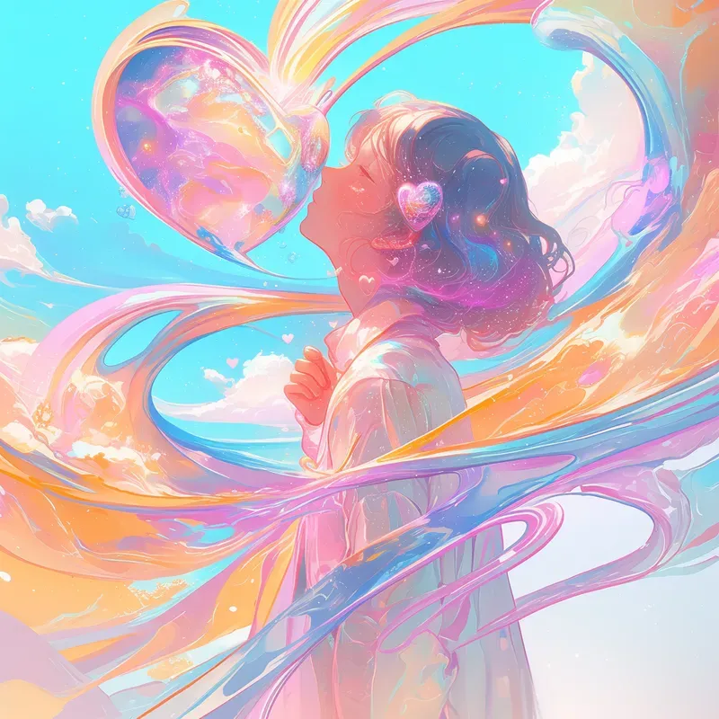 Iridescent Valentine Marketing Posters