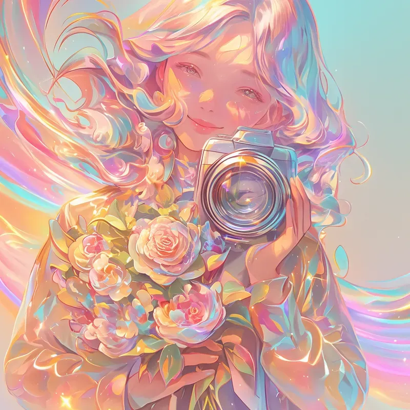 Iridescent Valentine Marketing Posters
