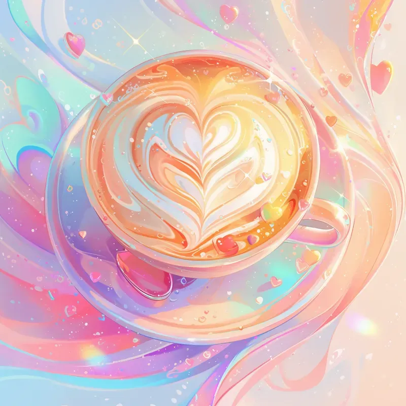 Iridescent Valentine Marketing Posters