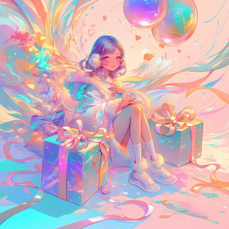Iridescent Valentine Marketing Posters