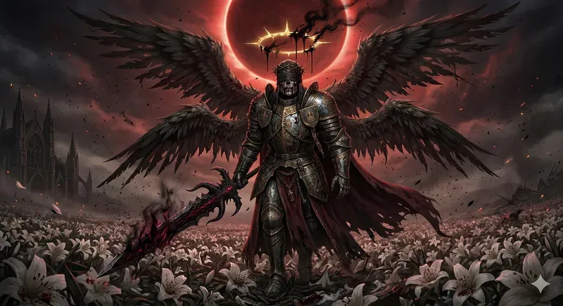 Epic Soulslike Dark Fantasy Boss Art