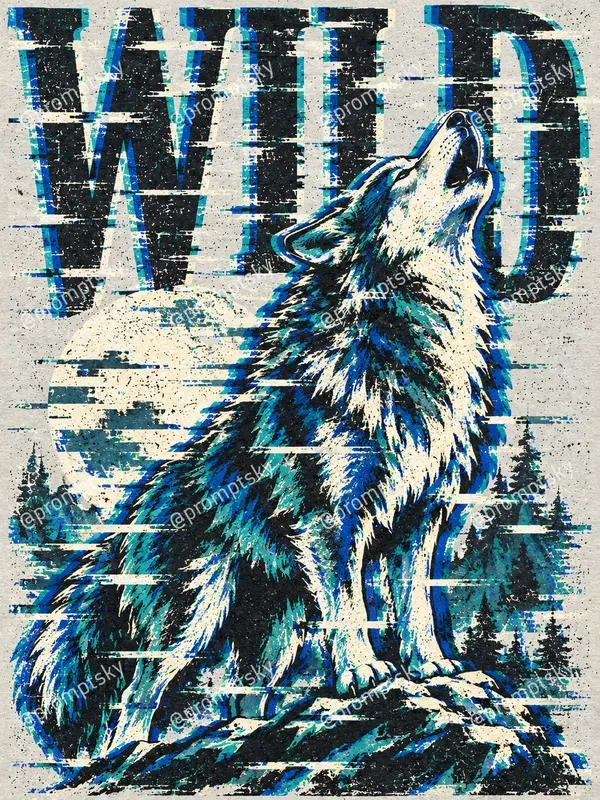 Glitched Vintage Art