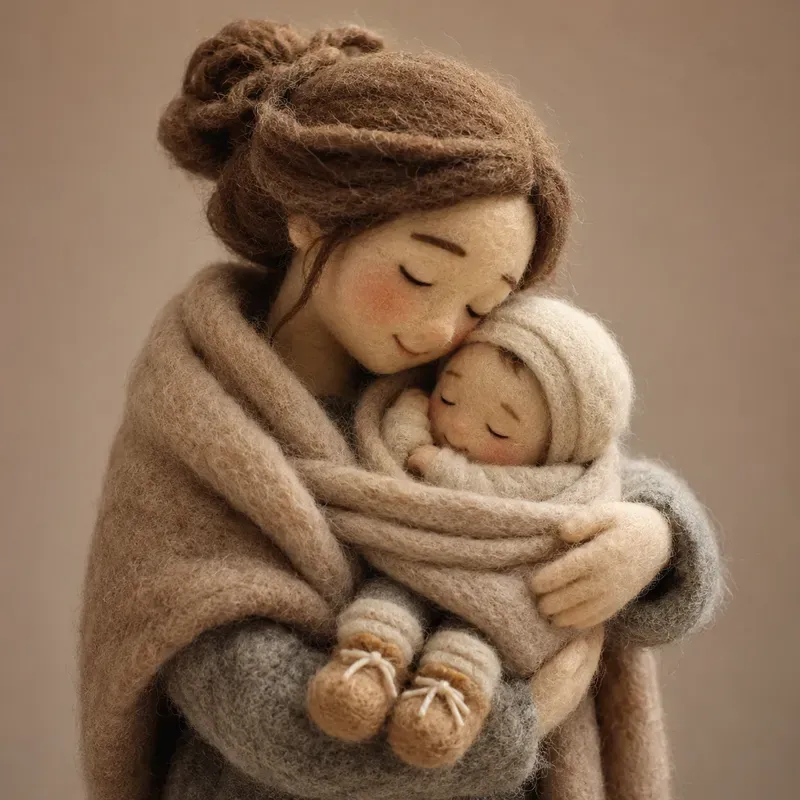 Cozy 3D Wool Character Portraits
