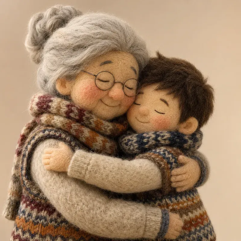 Cozy 3D Wool Character Portraits