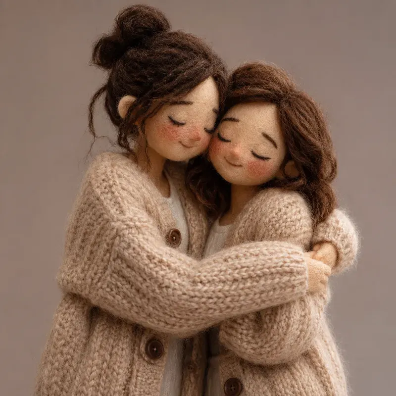 Cozy 3D Wool Character Portraits