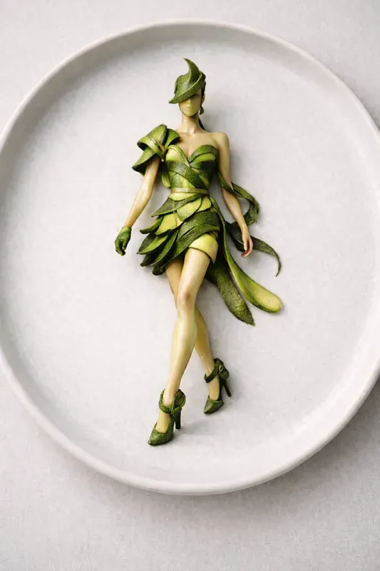 Edible Fashion Food Art Models