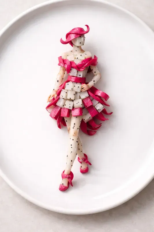 Edible Fashion Food Art Models
