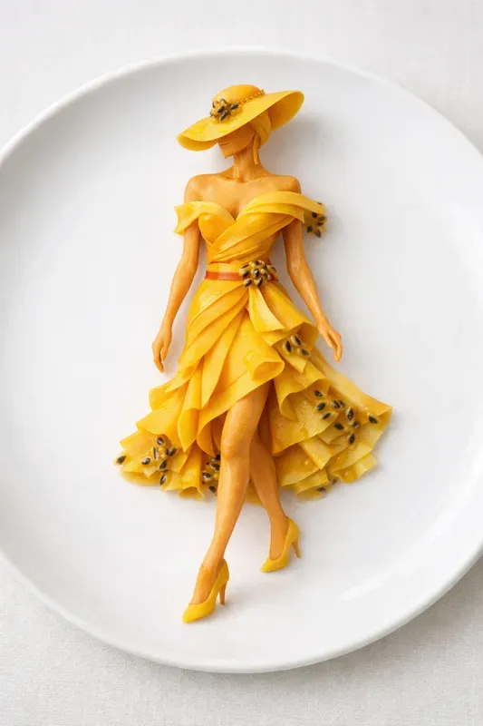 Edible Fashion Food Art Models