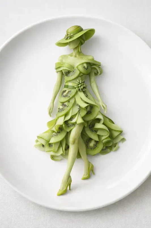 Edible Fashion Food Art Models