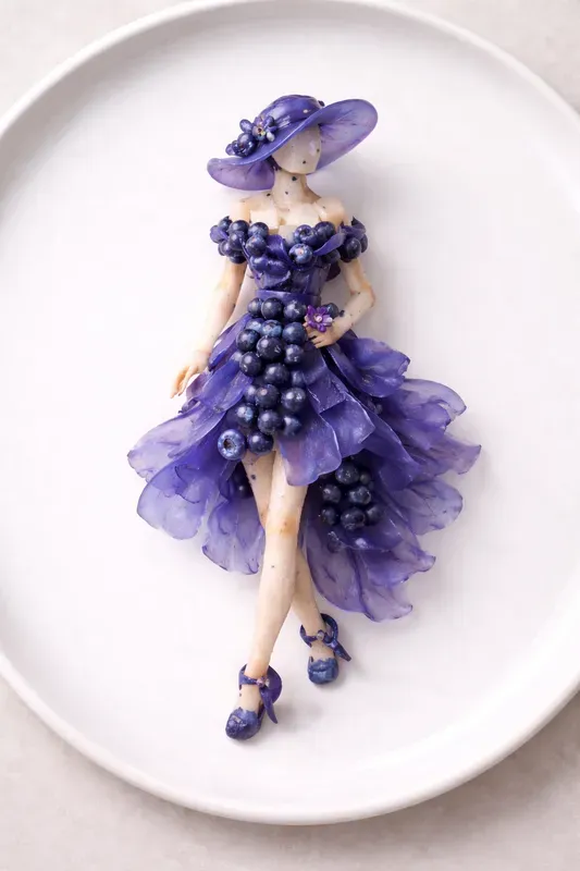 Edible Fashion Food Art Models