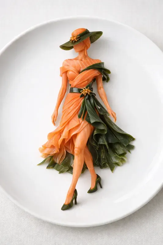 Edible Fashion Food Art Models