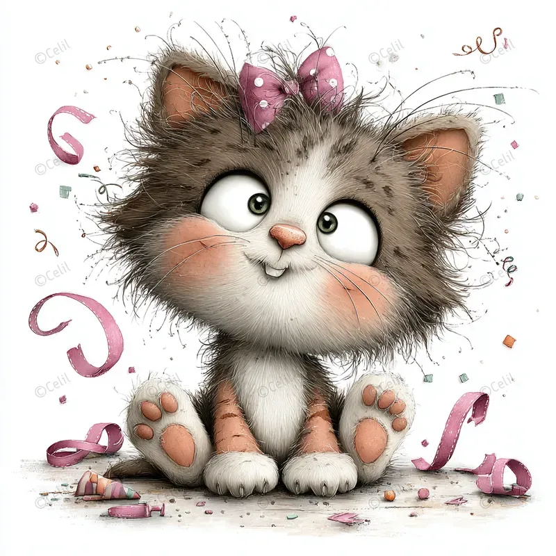 Cute Birthday Animal Clipart Bundles