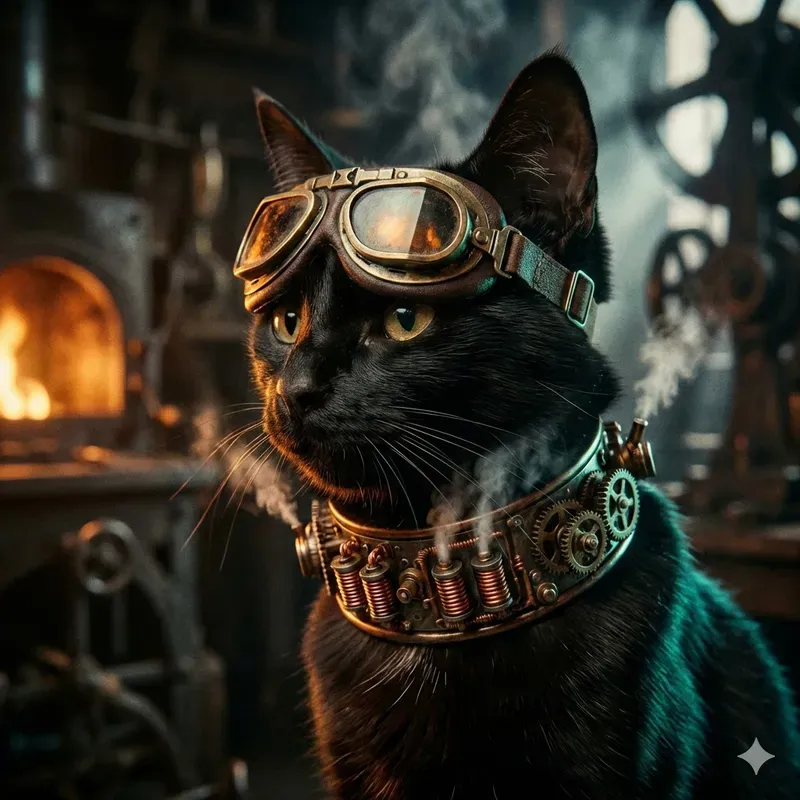 Cinematic Steampunk Animal Portraits