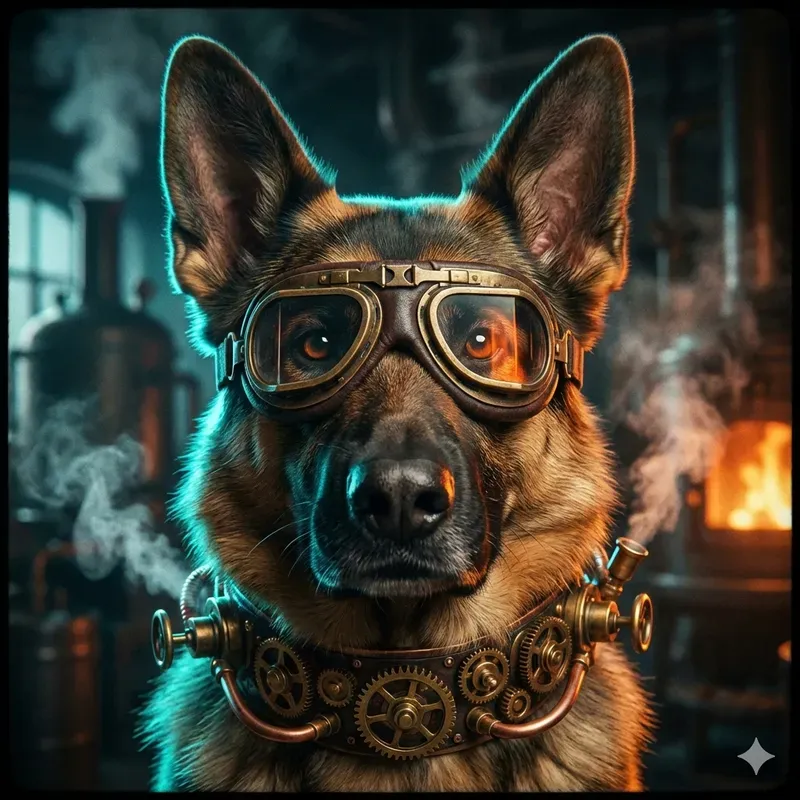 Cinematic Steampunk Animal Portraits