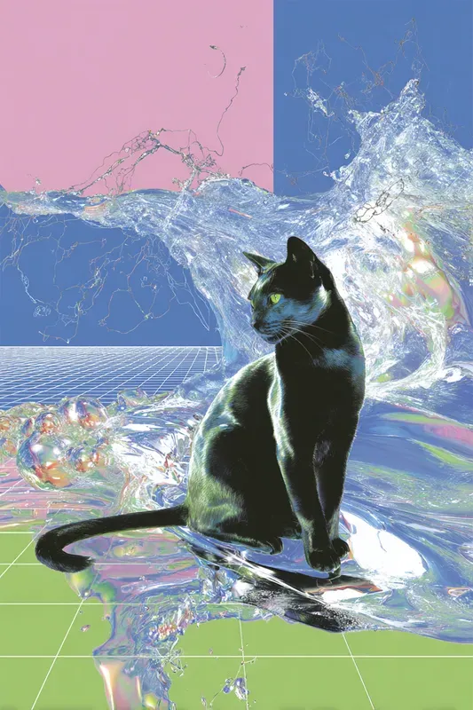 Holographic Futuristic Concept Art