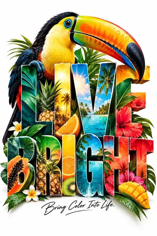 Bird Typography Posters